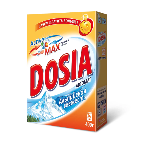DOSIA порошок стир automat альпийская свежесть 400г